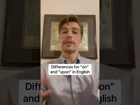 A2: lección de listening — On vs Upon: What is the difference? | English With Teacher Levi