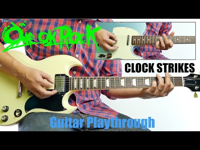 ONE OK ROCK - Clock Strikes (Guitar Playthrough Cover By Guitar Junkie TV) HD class=