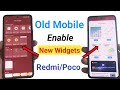How to enable new widgets any redmi/Xiaomi | New widgets add in home screen poco redmi