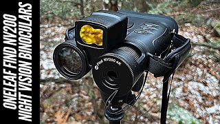 Night Vision Binoculars in 4K: OneLeaf Find NV200 | Ranger Finder, Laser, Night & Daytime Binocs