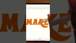 Animate Your Lettering in Adobe Fresco | Pt. 5 #shorts #adobefresco