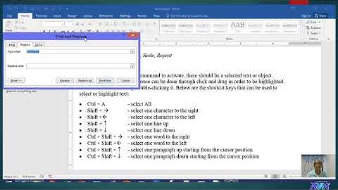 MS-Word - Editing - Selecting, using the clipboard, etc #005