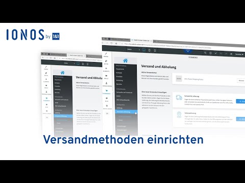 Wie richte ich Versandmethoden ein? | IONOS