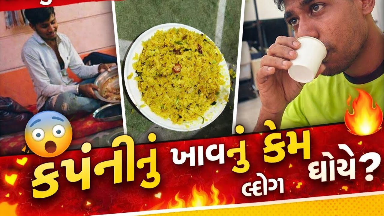 કંપનીનું ખાવાનું કેમ હોય છે? 😳 | Full Day Company Food Vlog