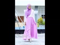 Baju Batik Hijab Warna Ungu
