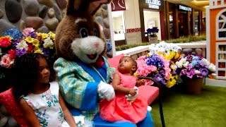 Meeting the Easter bunny + dying eggs | Vlog
