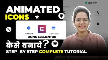 How to add animated icon on wordpress website? FREE || Animated icon kaise add kare using elementor