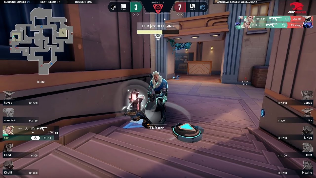 FUR Nozwer 1v2 Clutch Against Leviatán | VCT Americas 2024