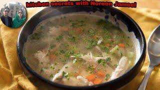 Chicken Veg Soup||Recipe in Urdu and Hindi@||Kitchen Secrets with Noreen Jameel