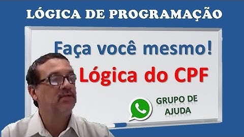 Faça o seu algoritmo usando a lógica do CPF - ALGORITMOS