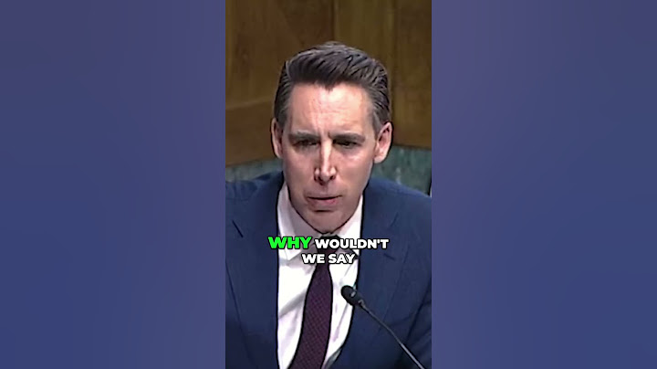 Sen. Hawley DEMANDS Deportation Of Foreign Students Committing Antisemitic Violence