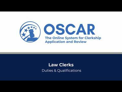 Mastering OSCAR: What Law Clerks Do