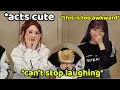 Yunjin does aegyo and everyone laughs. | le sserafim weverse live eng sub