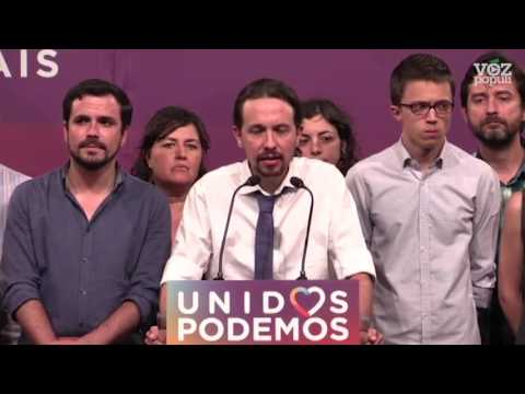 Iglesias: “Nos preocupa que el PP y el bloque conservador hayan aumentado sus apoyo”