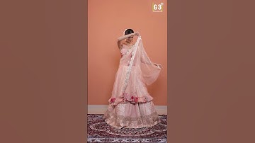 2 Gorgeous Dupatta Draping Styles on Lehenga | #Short #g3fashion