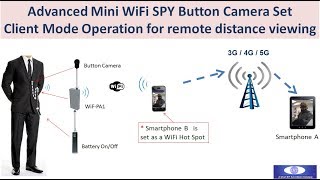 Set up mini Hidden SPY WiFi Button Camera for remote distance viewing screenshot 2
