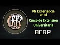 Como es el Curso de extensión Universitaria del BCRP | Economía Avanzada