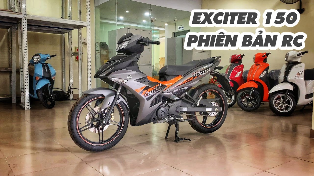 Xe Máy Yamaha Exciter 150 RC 2019  Xám Cam Đen  Exrc2019xamcamden