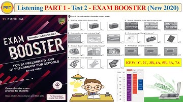 EXAM BOOSTER - Listening Part 1 Test 2 (2020 + Transcript + Key)