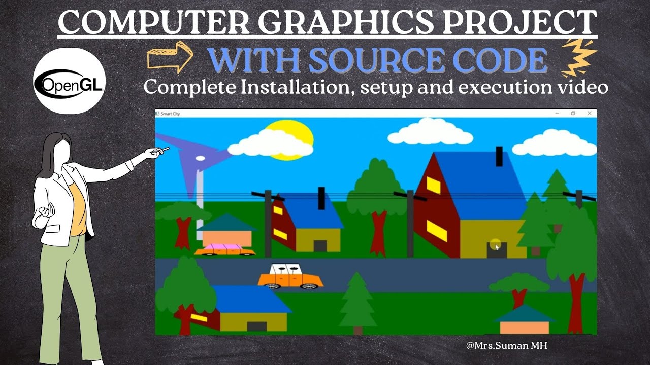 Smart Village | OpenGL Project | Computer Graphics Project With Source ...