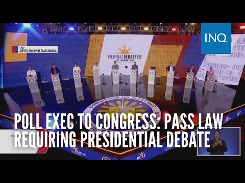 Poll exec to Congress: Pass law requiring presidential debate, penalizing skippers