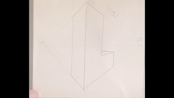 Two point perspective letter ’L’