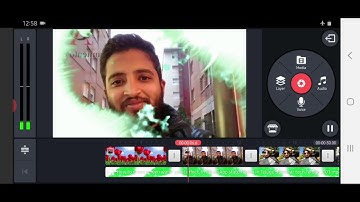 Ink splatter effect in Kinemaster / splatter effect on images or photoes / In Telugu /green screen