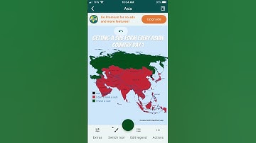 Trying to get a sub from every Asian country day1 #mapchart #mapping #subscribe #asia