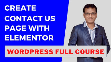 Create Contact Us Page with Elementor | WordPress Tutorial for Beginners in Hindi