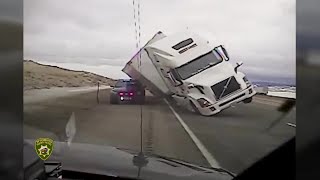 High winds, snow and ice impact drivers across Wyoming, South Dakota