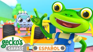 El camión monstruo se lastima | 🐸 Garaje de Gecko | Carros para niños | Vídeos educativos