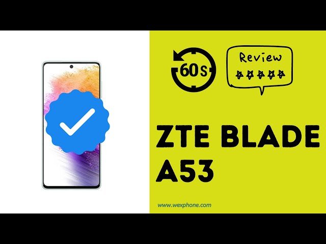 ZTE ZTE BLADE A53 Blade A53 4G - Black at The Good Guys