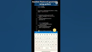 Dont Watch this 🙈🙈🙈 | Password Generator| OMG 😯 |Using #python| Easy python language #short #shorts