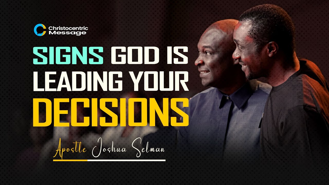 LET GOD GUIDE YOUR PATHWAY TO GREATNESS - APOSTLE JOSHUA SELMAN - YouTube
