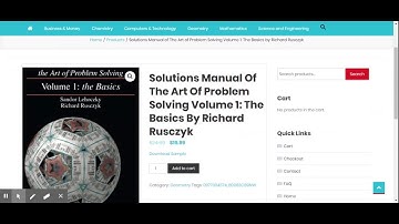 Solutions Manual of The Art of Problem Solving Volume 1: The Basics by Richard Rusczyk
