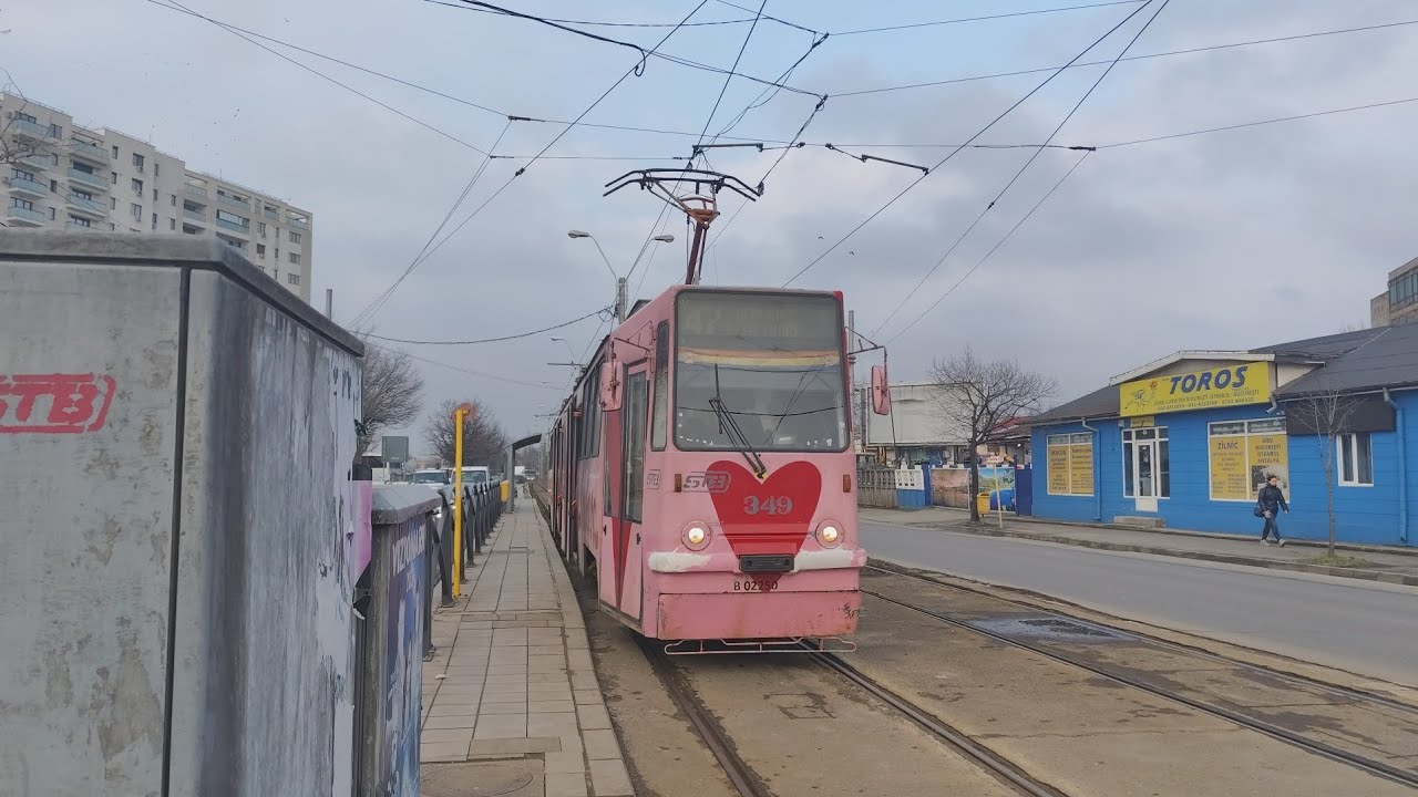 (Special de Ziua Îndrăgostiților) Tramvaiul V3A-93-M2000 #349 