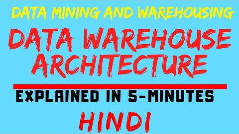 Data Warehouse Architecture In Data Mining And Warehousing Explained In Hindi