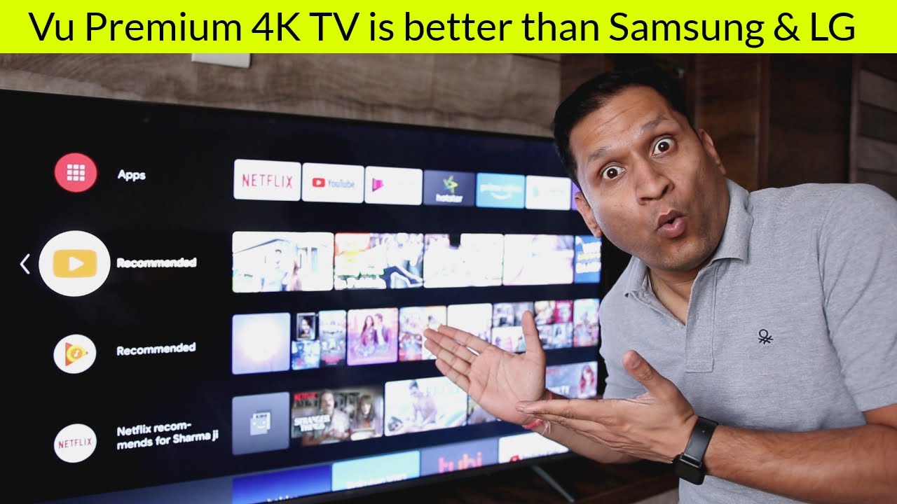 Vu Premium 4K TV is better than Samsung & LG YouTube