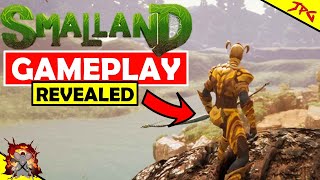 SMALLAND GAMEPLAY First Reval - Crafting, Taming And Riding Bugs! Base Building And Combat