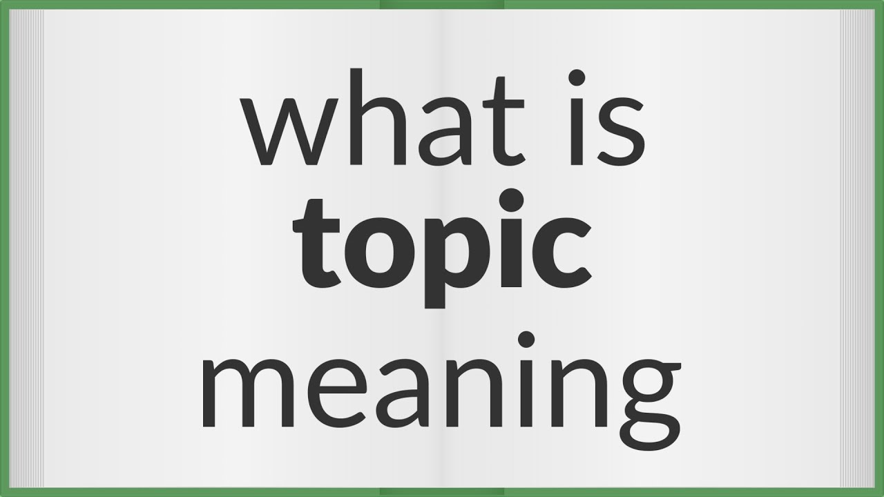 Topic means