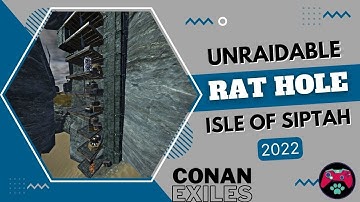Building Unraidable Hidden Base-Isle Of Siptah | The Best Rat Hole Location In Conan Exiles