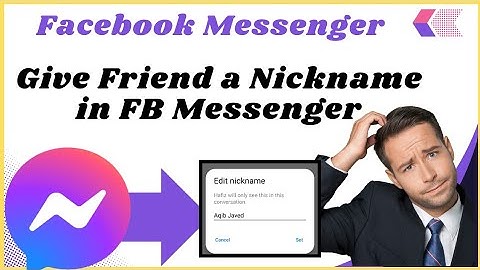 How to give nickname in messenger (Quick Tutorial) l How to set friend nickname in messenger