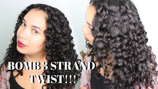 HOW TO DO PERFECT 3 STRAND TWIST OUT ON FINE CURLY HAIR