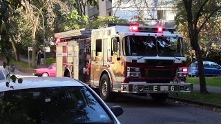 Vancouver Fire Engine 6 Responding/Arriving