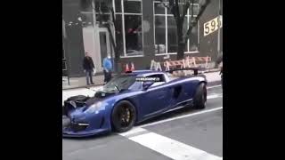 Gold Rush Rally Co-Founder Ben Chen Wrecks His Rare $1M Porsche Gemballa Mirage GT In NYC!