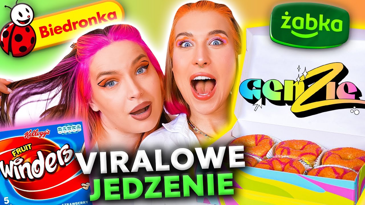 DONUTY GENZIE! 😱 TESTUJEMY VIRALOWE JEDZENIE Z MARKETÓW! Biedronka, Żabka | Agnieszka Grzelak Vlog