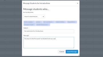 Sending Messages to Students Who Haven
