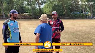 Birmingham Bulls vs PSA Wyville WARRIORS NDH Cricket season 5 - 2026 League Matches Live