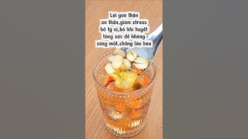Trà hoa cúc hạt sen táo đỏ kỷ tử giúp lợi tiểu,giảm stress,tăng sức đề kháng #shortvideo #lamdep