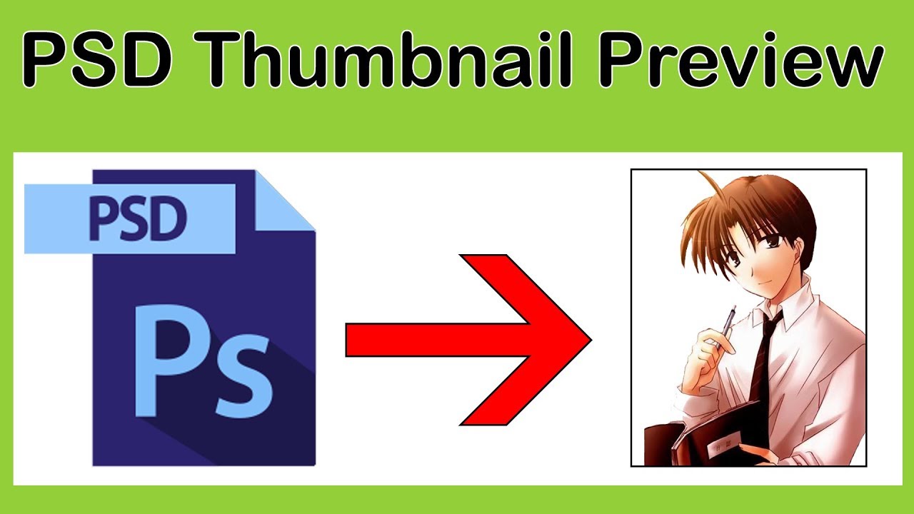 view photoshop thumbnails in windows 10